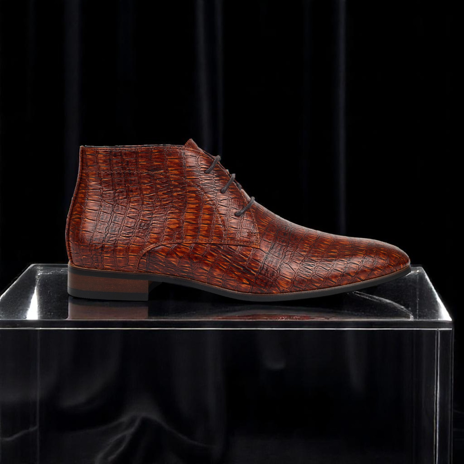 Brown Reptile High - Lureaux - Nette Kleurrijke Schoenen
