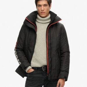 Superdry Mannen Yachter Windbreaker met Capuchon Zwart